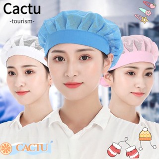 Cactu หมวกเชฟ หมวกคลุมผม หมวกทําอาหาร สุดชิค บริการอาหาร ที่คาดผมทํางาน ตาข่ายใส่ทํางาน จัดเลี้ยง