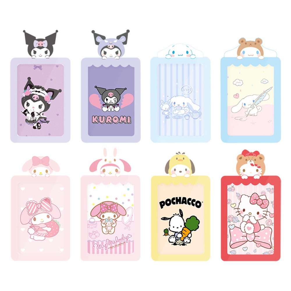 สร้างสรรค์-sanrio-บัตรแขนการ์ตูน-kuromi-melody-cinnamoroll-ใสนักเรียนบัตรรถบัสชุดบัตรนักเรียนอาหารบัตรแขนป้องกันสำหรับของขวัญ-cod