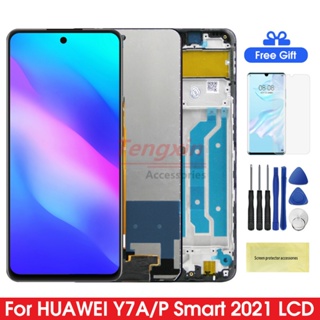หน้าจอแสดงผล Lcd ดิจิทัล 6.67 นิ้ว P smart 2021 พร้อมกรอบ แบบเปลี่ยน สําหรับ Huawei Y7a Honor 10X Lite PPA-LX1