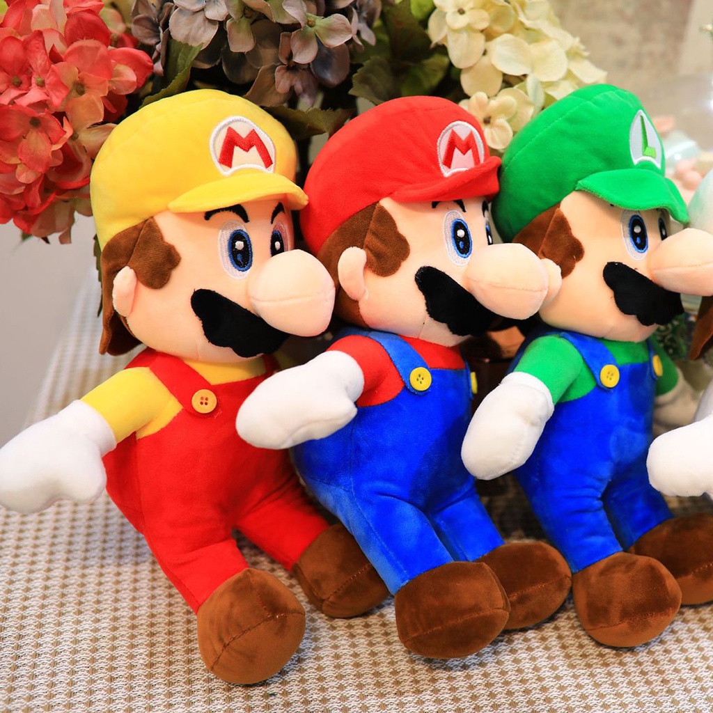 ตุ๊กตาฟิกเกอร์-super-mario-bros-luigi-แบบนิ่ม-ขนาด-30-ซม-เหมาะกับของขวัญวันเกิด-ของเล่นสําหรับเด็ก