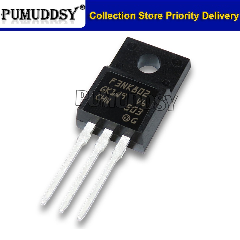 Ricambi Mosfet Alimentazione 5x MOSFET STF3NK80Z / F3NK80Z A Canale N TO- 220F - Transistor Di Potenza Per Alimentatori, Ricambi Elettronici Transistor Potenza Canale N - Foto 9