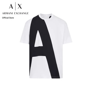 AX Armani Exchange เสื้อยืดผู้ชาย รุ่น AX3RZTLDZJH4Z7144 - สีขาว