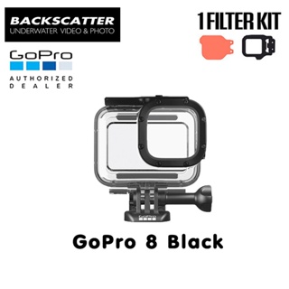 GoPro 8 Black Protective Housing + Backscatter FLIP10+ Dive Filter (20-40 ft)