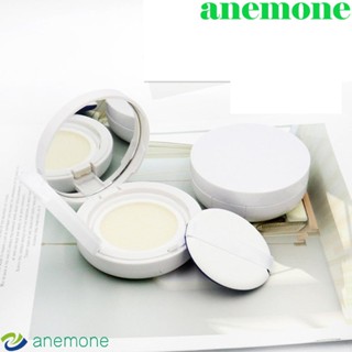 ANEMONE High Quality Portable Cosmetic Container 15g/0.5oz Makeup Case Empty Air Cushion Puff Box White Mini Foundation DIY Box With Powder Puff Sponge Mirror BB Cream Container/Multicolor