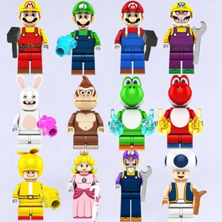 เกม Kinopio Luigi Princess Peach Building Blocks ของเล่นสําหรับเด็ก Minifigures ของขวัญวันเกิด