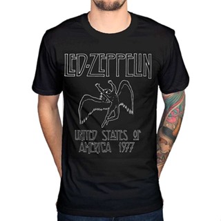 ใหม่ เสื้อยืดแขนสั้น ลายวงร็อค Awdip Led Zepplin United States Of America ไซซ์ XS-4XL-5XL-6XL แฟชั่น 2023 112532