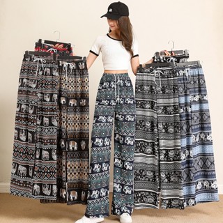 กางเกงขายาวผู้หญิง Elephant Pants/Harem pants/Thailand Pants มีลายให้เลือก KK011