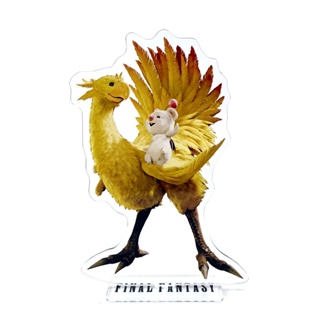 Final Fantasy Chocobo and Moogle โมเดลฟิกเกอร์อะคริลิค รูปการ์ตูนอนิเมะ สําหรับตั้งเค้ก