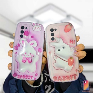 เคสโทรศัพท์มือถือแบบนิ่ม ลายการ์ตูนกระต่ายน่ารัก 3D สําหรับ Realme 10 C30 C30S C11 2021 C21Y C31 C33 C35 C15 C21 C25 C20 C3 C12 C2 C25S 5S 5 5i 9i C17