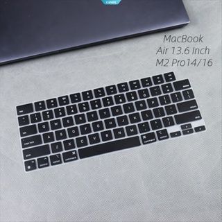 เคสซิลิโคน กันน้ํา สําหรับแล็ปท็อป MacBook Air 13.6 นิ้ว M2 Pro14 16 [CAN]