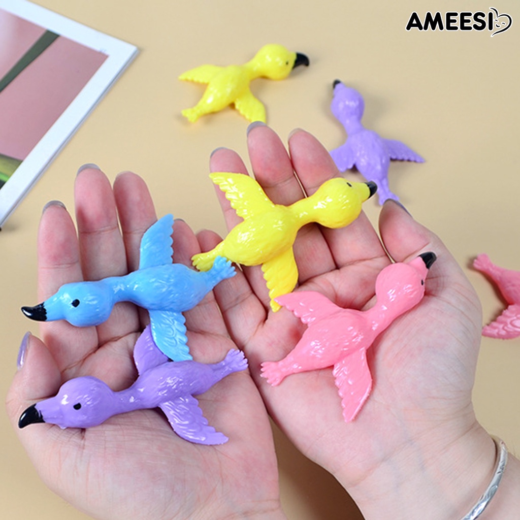 ameesi-6-ชิ้น-ของเล่นนิ้วมือ-นิ่ม-สั้น-ระงับ-รายละเอียด-ยืดหยุ่น-ความบันเทิงแบบโต้ตอบ-tpr-รูปนกฟลามิงโก้-โปรเจคเตอร์-ของเล่น-ของขวัญเด็ก