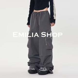 EMILIA SHOP กางเกงขายาว กางเกงเอวสูง ผู้หญิงสไตล์เกาหลี เสื้อผ้าแฟชั่นผู้หญิง  y2k 2023 ใหม่ A20M06A 0523