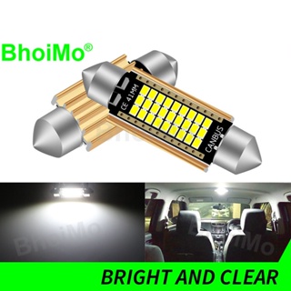 Bhoimo festoon ไฟสัญญาณ LED 15SMD 31 มม. 24SMD 36 มม. 39 มม. 41 มม. 2016 21SMD 27SMD DC12v สําหรับติดหลังคารถยนต์