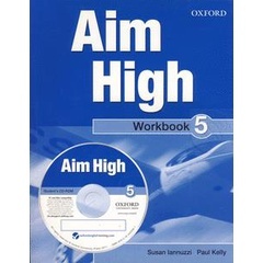 Bundanjai (หนังสือเรียนภาษาอังกฤษ Oxford) Aim High 5 : Workbook +CD (P)