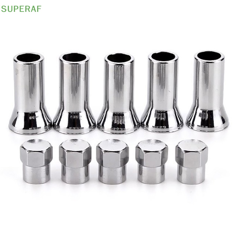 superaf-ขายดี-ฝาครอบวาล์วยางล้อรถยนต์-รถบรรทุก-tr414ac-พร้อมปลอกหุ้ม-10-ชิ้น