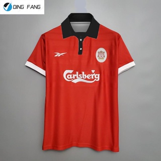 เสื้อกีฬาแขนสั้น ลายทีมชาติฟุตบอล Liverpool 98-99 ชุดเหย้า สไตล์เรโทร