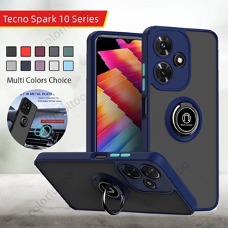 เคสซิลิโคนใส กันกระแทก สําหรับ Tecno Spark 10 Pro 10Pro 10C Spark10 Spark10Pro 4G แฟชั่น ฝ้า เคลือบด้าน เคสโทรศัพท์มือถือ ป้องกันกล้อง เคสหลังแข็ง