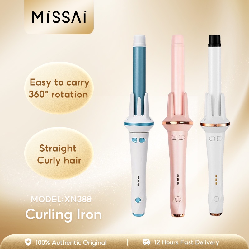Missai XN388 ที่ม้วนผมอัตโนมัติ 34 มม ที่ม้วนผมลอน 34mm ความร้อนผมอย่าง ...