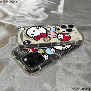 /8โปร่งใส1171312เคสมือถือ iphone14promax/น่ารักแอปเปิ้ล Sins เคสนิ่ม Sanrio XR/PLUS baeo