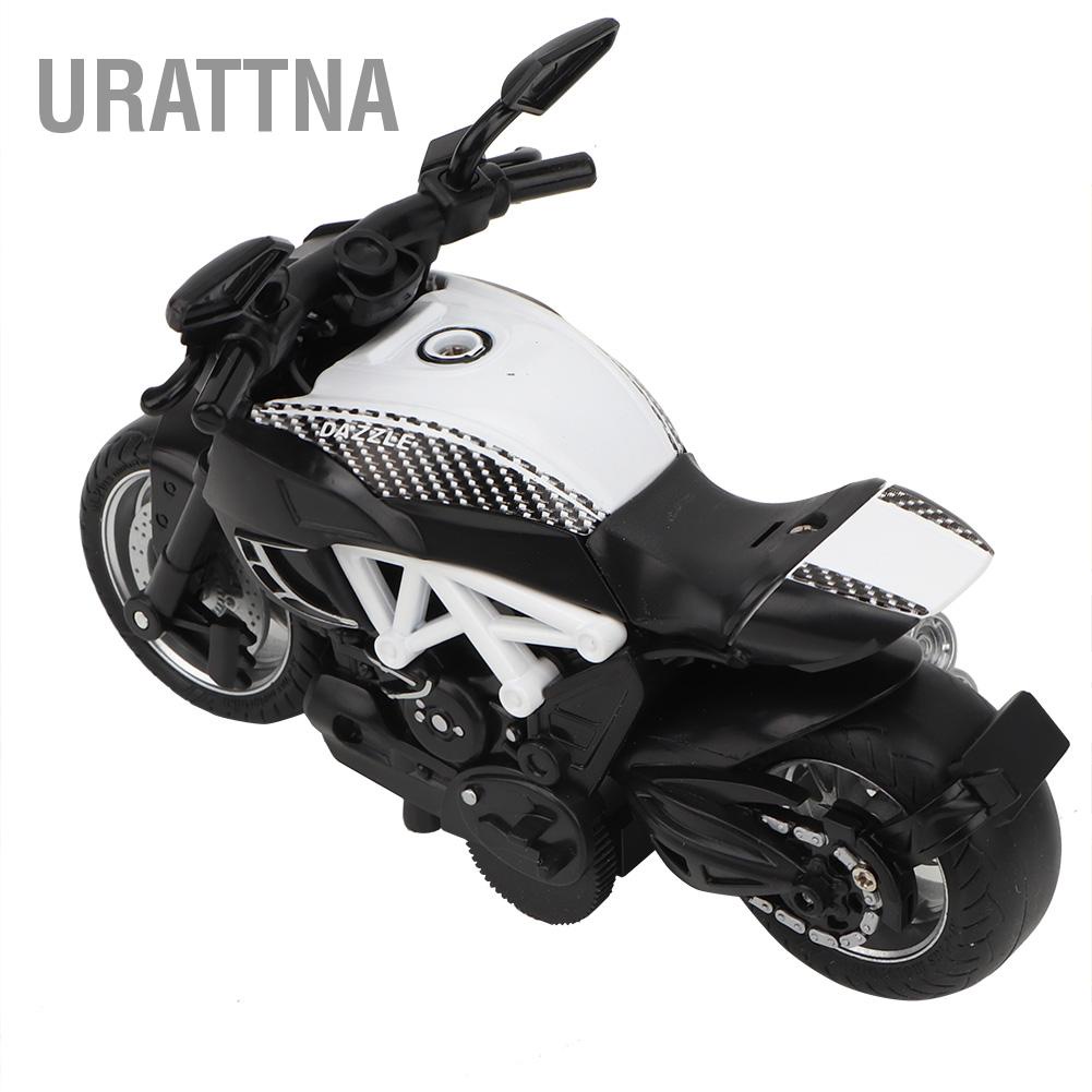 urattna-โลหะผสมไฟฟ้ารถจักรยานยนต์รถมอเตอร์ไซด์โมเดลของเล่นพร้อมเสียงเพลงสำหรับเด็กของขวัญสำหรับเด็ก