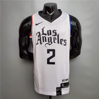 ลูกบาสเก็ตบอล Leonard อเนกประสงค์ #2 เสื้อกีฬาบาสเก็ตบอล ลายทีม In Los Angeles Clippers White Jersey Au Hot Presso NBA 453625