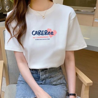เสื้อยืดแขนสั้นลําลอง ผ้าฝ้ายแท้ เข้ากับทุกการแต่งกาย แฟชั่นฤดูร้อน สําหรับแม่ และเด็ก