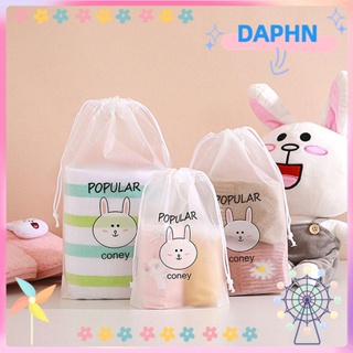 DAPHS 1 ชิ้น / 3 ชิ้น กระเป๋าเก็บรองเท้า เดินทาง ใส การ์ตูน ห้องน้ํา กระเป๋าเก็บ