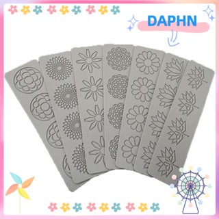 Daphs แผ่นลูกไม้ ลายดอกบัว 3D สําหรับตกแต่งเค้ก เบเกอรี่