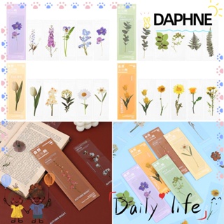 Daphne ที่คั่นหนังสือ รูปพืชธรรมชาติ สําหรับสํานักงาน โรงเรียน 5 ชิ้น ต่อชุด