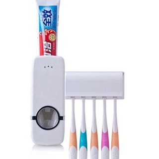 ที่บีบยาสีฟันอัตโนมัติ มาพร้อมที่แขวนแปรงสีฟัน 5 อัน ส่งเคอรี่