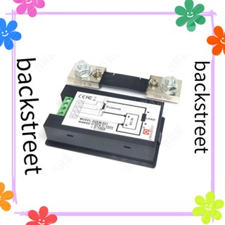 Backstreet เครื่องวัดแรงดันไฟฟ้า AC พลาสติก 6.5-100V หน้าจอ LCD ขนาดใหญ่ ทนทาน 0-20A สีดํา สําหรับช่างไฟฟ้า