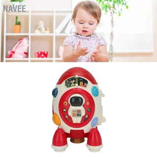 NAVEE Musical Rocket Toy แบบพกพาก่อนการศึกษา 19 Music Keys Space สำหรับเด็ก