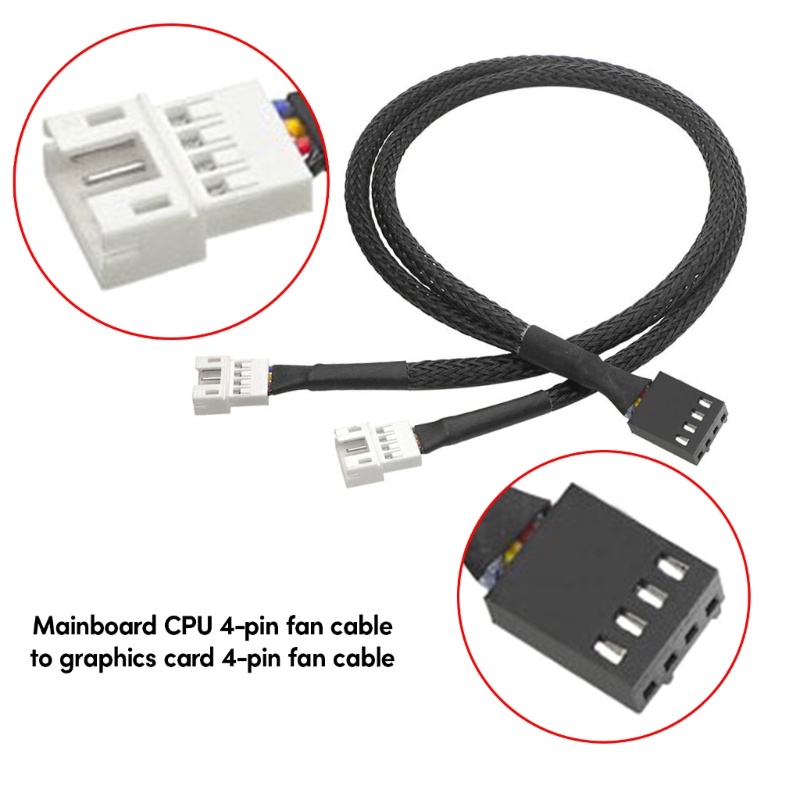 Fir 1 2Ways 4 Pin PWM Splitter 4Pin PWM หญิง 4Pin PWM อะแดปเตอร์สําหรับ ...