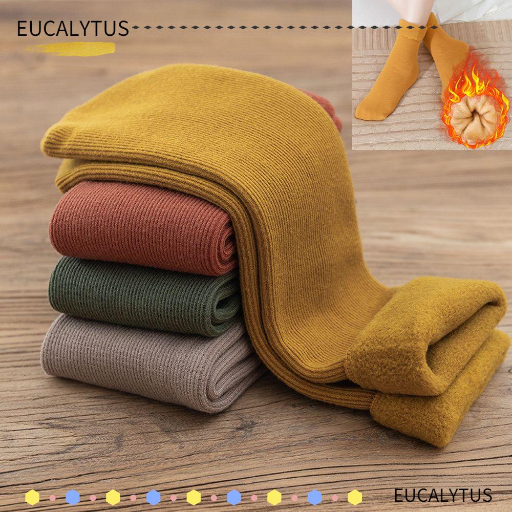 eutus-ถุงเท้ากันหิมะ-ผ้าขนสัตว์แคชเมียร์-แบบหนา-ไร้รอยต่อ