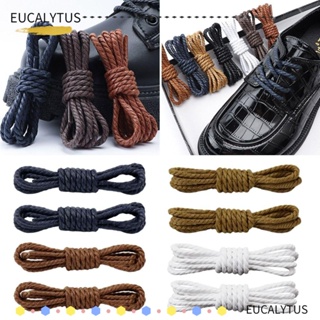 Eutus เชือกผูกรองเท้าบูทหนัง ยาว 150 ซม. ทรงกลม กันน้ํา 3 คู่ DIY