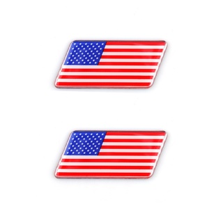 สติกเกอร์ตราสัญลักษณ์ ลายธงชาติสหรัฐอเมริกา 3D สําหรับติดตกแต่งรถยนต์ทุกรุ่น