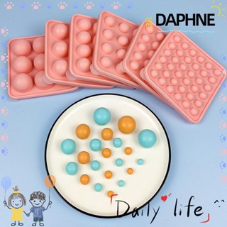 Daphne แม่พิมพ์ซิลิโคน ทรงกลม ไม่เหนียวติด สําหรับทําน้ําแข็ง ไอศกรีม