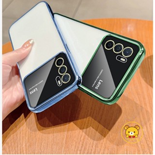 เคสโทรศัพท์มือถือ TPU นิ่ม ป้องกันเลนส์กล้อง ชุบไฟฟ้า หรูหรา สําหรับ OPPO A16 A16S A16K A16E A35 A15S A15S A54S F21 Pro 5G