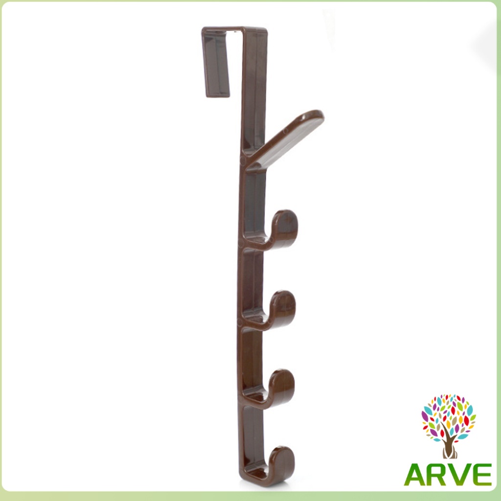 ที่แขวนประตู-ตะขอแขวนประตู-5-ขอ-ที่แขวนของเกี่ยวประตู-ส่งคละสี-back-door-multipurpose-hanger