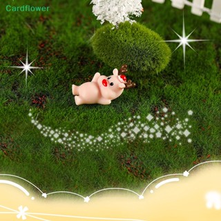 &lt;Cardflower&gt; โมเดลตุ๊กตาเรซิ่น รูปกวาง หิมะ ขนาดเล็ก สําหรับตกแต่งสวน คริสต์มาส 1 ชิ้น