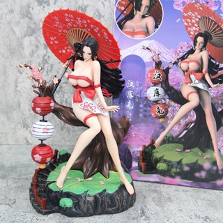 โมเดลตุ๊กตาฟิกเกอร์ One Piece GK Boa Hancock Pvc เซ็กซี่ ขนาด 36 ซม. ของเล่นสะสม