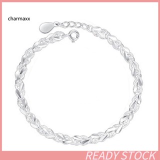 Cx สร้อยข้อมือ ชุบเงิน อัลลอย สวยหรู แฟชั่นผู้หญิง สร้อยข้อมือ สําหรับของขวัญ