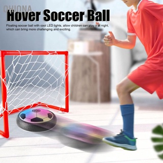 OHIONA Kids Hover Soccer Ball Toy LED Light Suction Cup 2 Net Indoor Air Floating Football Playing Game