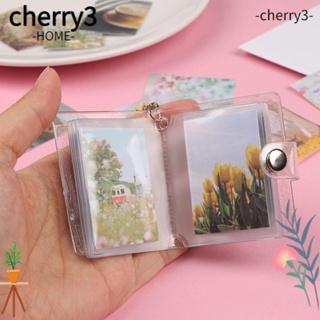 Cherry3 พวงกุญแจอัลบั้มรูป PVC ขนาดเล็ก แบบพกพา อุปกรณ์เสริม สําหรับการ์ดรูปภาพ 1 ชิ้น