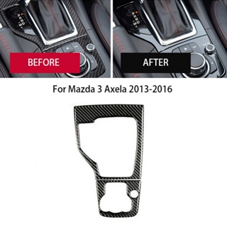 กรอบครอบเกียร์ คาร์บอนไฟเบอร์ สําหรับ Mazda 3 Axela 2013-2016