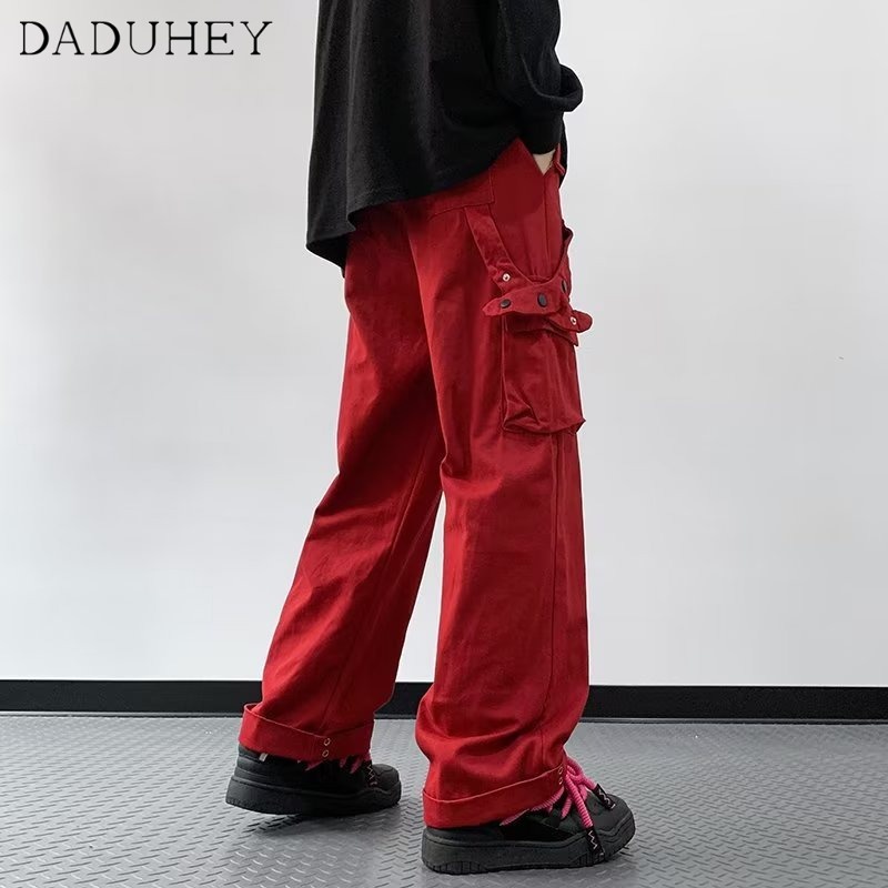 daduhey-mens-2023-new-hong-kong-style-fashion-loose-casual-pants-trendy-all-matching-multi-pocket-cargo-pants