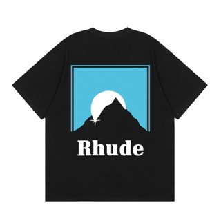 【รีบมา!】Rhud.e เสื้อยืดคอกลม ผ้าฝ้าย แบบนิ่ม อินเทรนด์ สําหรับเด็กผู้ชาย