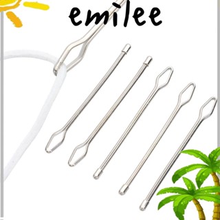 Emilee แหนบเชือกริบบิ้น แบบยืดหยุ่น ใช้ง่าย 5 ชิ้น