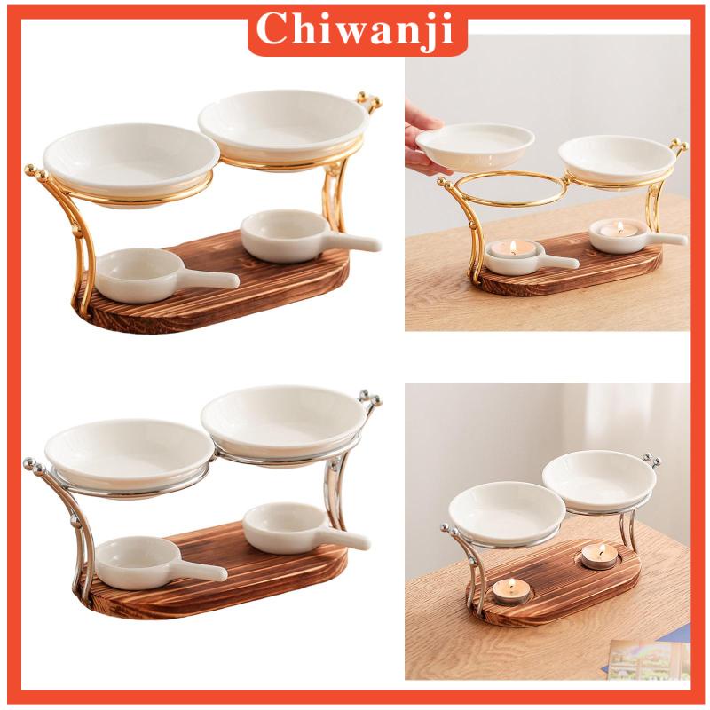 chiwanji-เตาเผาน้ํามันหอมระเหย-พร้อมที่วางเทียน-สําหรับสปา-โยคะ-บ้านฟาร์ม