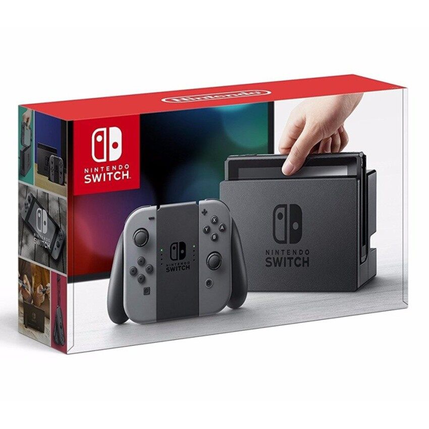 nintendo-switch-with-gray-joy-con-นินเทนโด